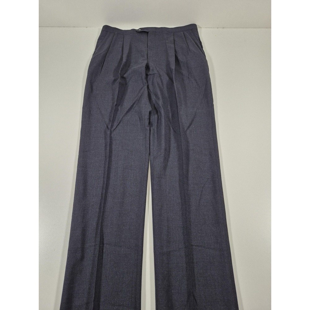 VTG Sansabelt Ltd Dress Pants Mens Gray Wool Pleated Comfort Waist 38x36
